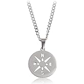 Made by Nami Pendant Necklace for Men 23" Gold & Silver Cuban Link Chain with Pendants for Men High-Quality Stainless Steel Necklace Premium Jewelry Gift for Him