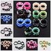 Stuppendux 54PCS Pure Color Camouflage Soft and Solid Luminous Silicone Tunnels Ear Gauges Tunnels Plugs Stretchers Expander Mix Set for Women Men 2g 6mm