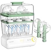 Momcozy 3 Layers Large Bottle Sterilizer and Dryer, Fast Sterilize and Dry, Universal Bottle Sterilizer for All Bottles & Bre