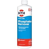 HTH 67322, Phosphate Remover Swimming Pool Chemical, 1 qt | Prevents Algae Growth; Concentrated; Fast-acting Formula; Improves Sanitizer Efficiency; Safe for all Pools