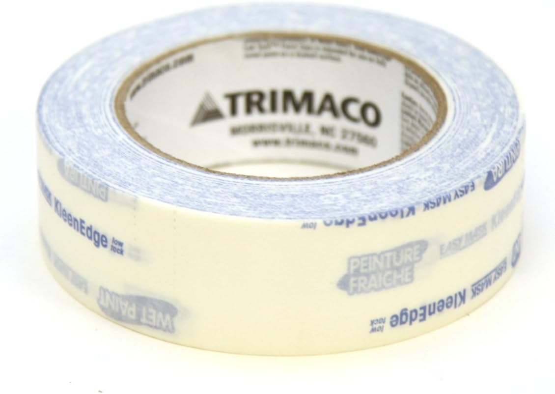 Trimaco 591360 KleenEdge Low Tack Painting Tape, 1.5inch x 60Yard