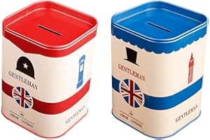 KICHOUSE 2pcs Bank Safety Box with Lid Waste Blades Container for Home Cosmetics Storage Random Style