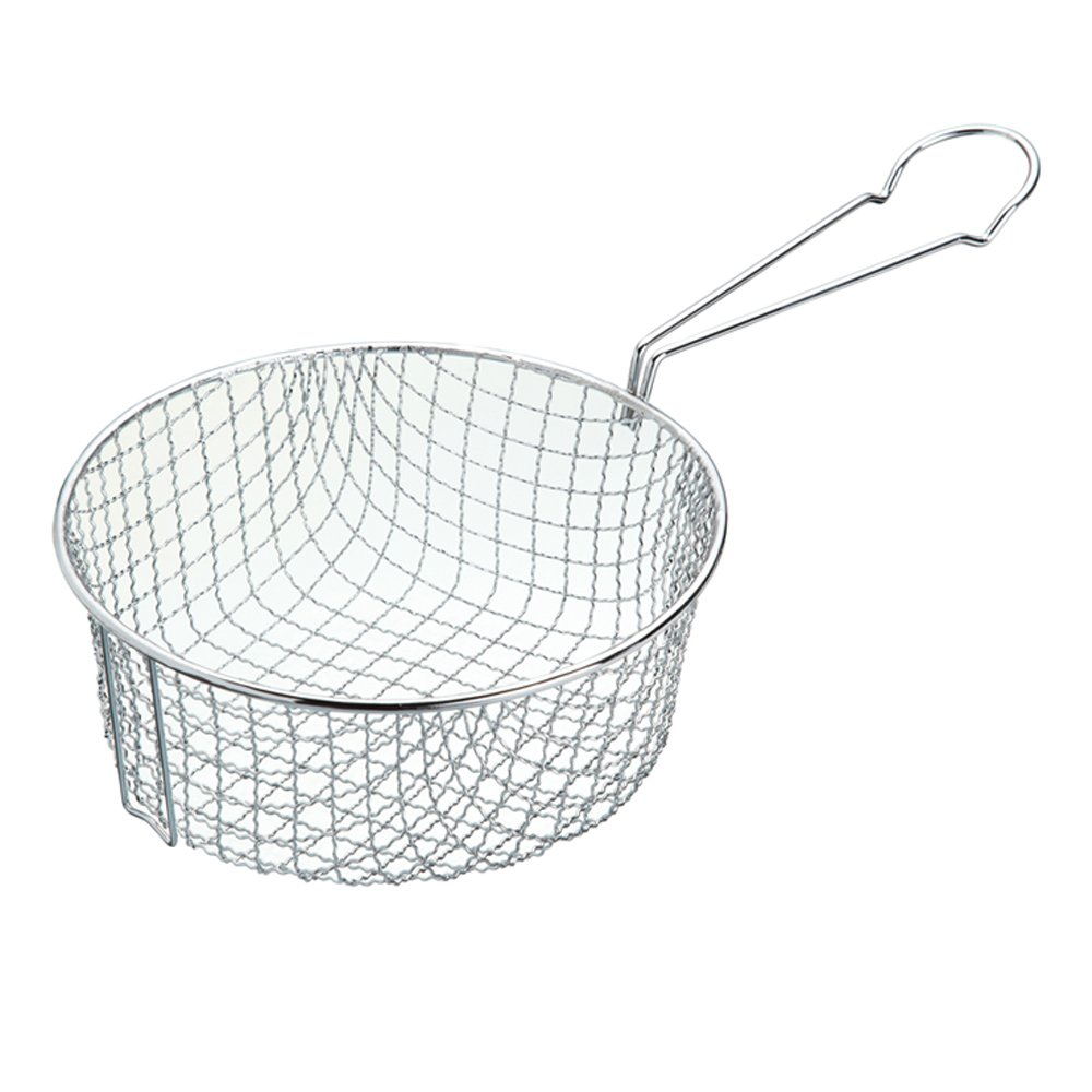 KitchenCraft Wire Deep Fryer Basket, 18.5 cm (to Fit 2 cm Chip Pan), Silver
