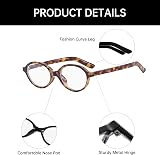 YAMEIZE Blue Light Blocking Glasses for Women & Men - Retro Oval Design view 4