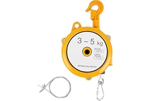 YJINGRUI Retractable Spring Balancer 3~5kg(6.6~11lbs) Hanging Tool Spring Balancer Balancer Retractor 1.5m Wire Rope Hanging Holding Equipment