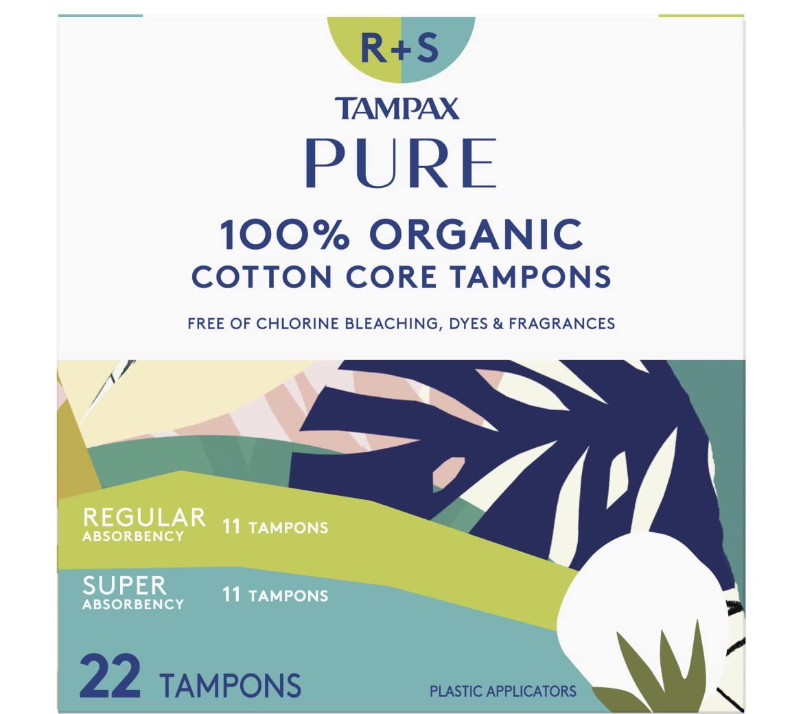 Photo 1 of Tampax PURE COTTON 22-pack (11 Regular/11 Super)