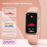 FITVII Slim Fitness Tracker Smartwatch Blood Oxygen Heart Rate BP Sleep IP68 view 3