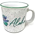 Silver Buffalo Disney Lilo And Stitch Aloha Lei Dance Ceramic Camper Mug, 20 Ounces