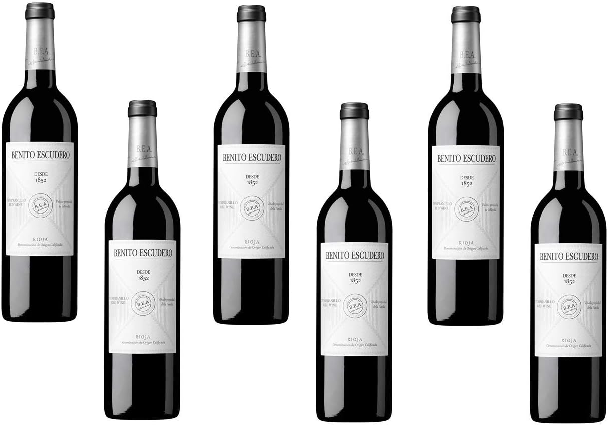 Benito Escudero tinto Rioja, caja de 6 botellas: Amazon.es: Alimentación y bebidas