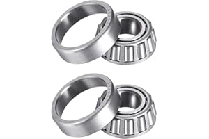 uxcell 30202 Tapered Roller Bearing Cone with Cup, 15mm Inner Diameter 35mm OD 12mm Thickness for Freight Trailer 2 Pcs