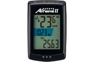CAT EYE CATEYE AirGPS USB Rechargeable Bike Computer – GPS Cycling Computer with Bluetooth ANT+, GPS Bicycle Speedometer, FlexTight™ Mount, IPX7 Waterproof, Auto Backlight Display, Ride Upload