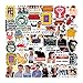 54 pcs Friends TV Show Stickers Waterproof Vinyl decoration for Laptop, Water bottle, Hydroflask, Macbook, Scrapbook Home Wall Graffiti VSCO Decals
