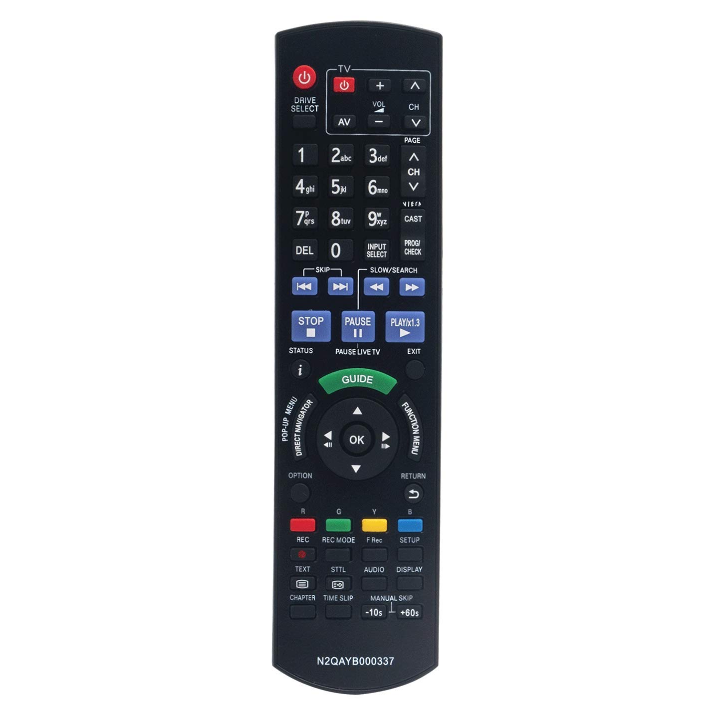 VINABTY N2QAYB000337 Remote Control For Panasonic Blue ray DMR-BS750