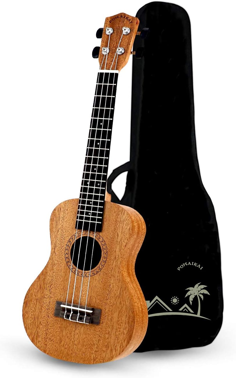 POMAIKAI Concert Ukulele Mahogany 23 inch Beginners Starter