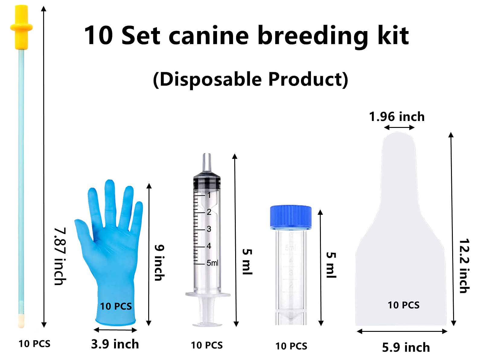 Breeding Kit Mua 10 Set AI Artificial Insemination Dog Breeding Kit, Canine Breeding ...