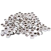 100pcs 925 Sterling Silver Tube Crimp Beads, 1 X 1.8MM, by CRAFT WIRE