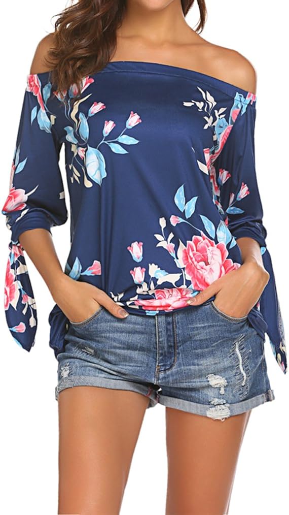 floral off the shoulder