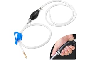 Gas Siphon Pump Kit,High Flow Hand Squeeze Fuel Transfer Pump for Gasoline/Diesel/Water,Portable Gas Transfer Pumps as Liquid