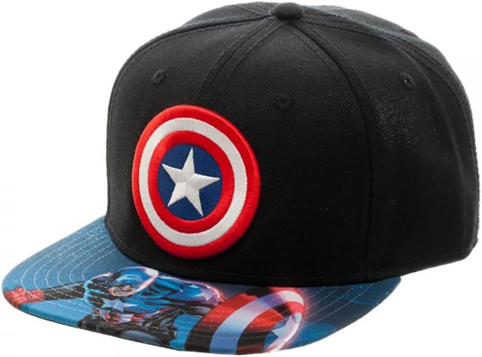Fad Habit Marvel Comics Captain America Sublimated Bill Snapback Hat