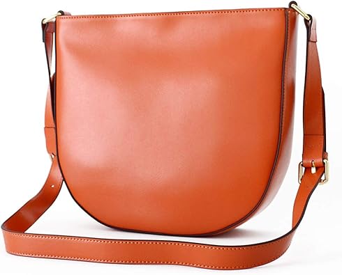 Amazon 牛革 スリム レザー ショルダーバッグ レディース レザーバッグ レディース Oinjb N000 93 オレンジ ショルダーバッグ