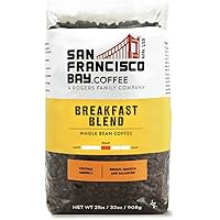 SAN FRANCISCO BAY SF Coffee Whole Bean 2LB Medium Roast, Breakfast Blend, 32 Ounce