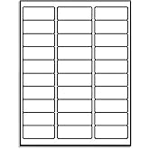 9527 Product 30 up 1 x 2-5/8 Sticker Labels Shipping Address Labels SKU Labels for Laser/Ink Jet Printer,100 Sheets,Total 3000 Labels