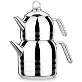 KORKMAZ ASTRA 2.9 Liter 18/10 Stainless Steel Premium Turkish Teapot