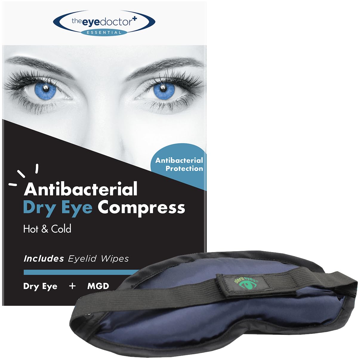 The Eye Doctor Essential – Hot Eye Compress Heat Bag for Dry Eye, Blepharitis and MGD - Safe to Heat in a Microwave – Hot and Cold Eye Compress