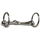 Colorado Saddlery The Pony Ring Snaffle Bit for Horses - 4-1/2" Snaffle Mouth Western Horse Bit - 1-3/4" Nickel Plated Rings - Horse Mouthpiece for Everyday Riding