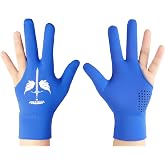 ANIMSWORD 2 Piece/Set Breathable and Comfortable Billiard Pool Gloves Fits on Left Hand for Snooker Cue Sport Glove.