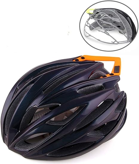 Amazon Co Jp 自転車ヘルメットバックライト サイクリングスポーツ帽子ヘッド安全保護マウンテンロードバイクは完全サイクリングヘルメット男性女性の屋外スポーツ整形します Color A ホーム キッチン