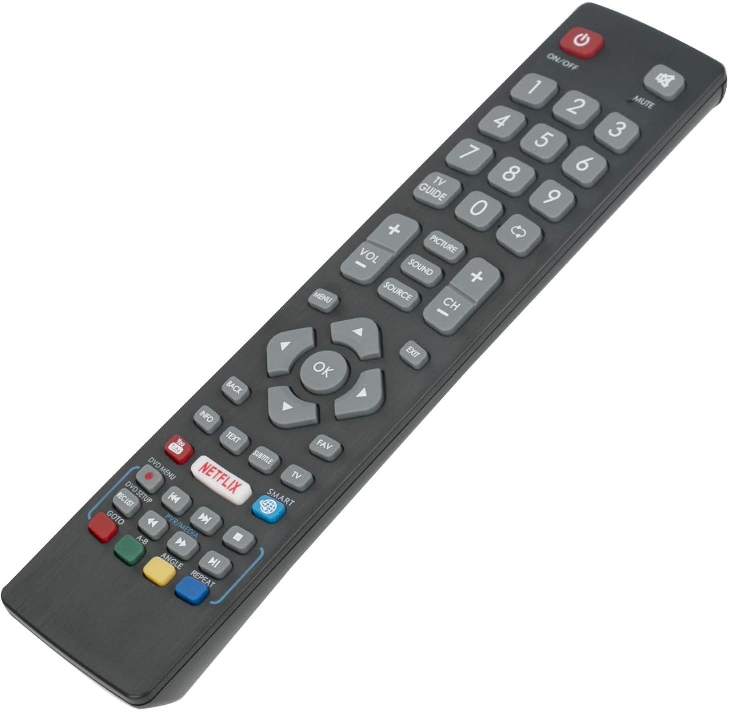 VINABTY BLFRMC0008 Remote Control Replacement fit for Blaupunkt Full HD Smart LED 3D TVs with NETFLIX YouTube 3D Buttons - Image 3