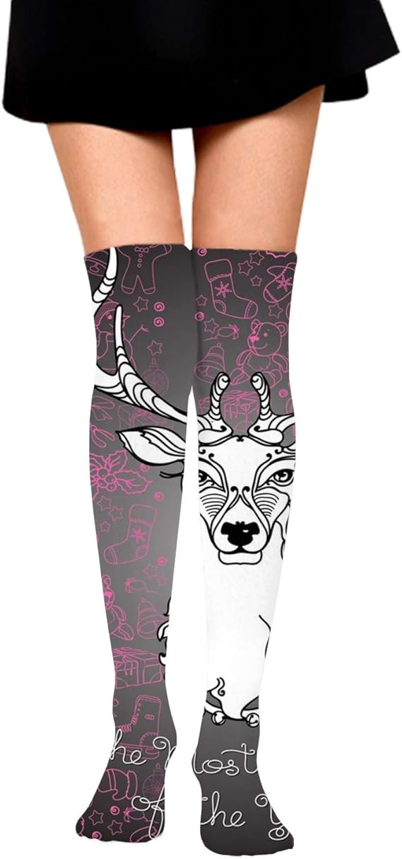 大きいサイズ しましま ニーハイ 靴下茶色の猫 ボーダー ニーソ メンズ 女装 コスプレ