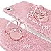 Sony Xperia XA1 Ultra Case, Silverback Girls Bling Glitter Sparkle Case with 360 Rotating Ring Stand, Soft TPU Outer Cover + Hard PC Inner Shell Skin for Sony Xperia XA1 Ultra Case -Rose Gold