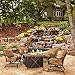 Hanover SUMMRNGHT5PC Summer Nights 5-Piece Patio Fire Pit Set Outdoor Furniture, 40