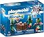 Playmobil 9411 Sykroniens Super4 Figures Set - 3 Figures With Removable Helmets, Cloaks & Wooden Trolley