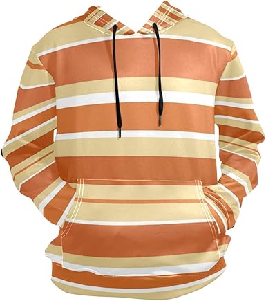 orange and white sweatshirt