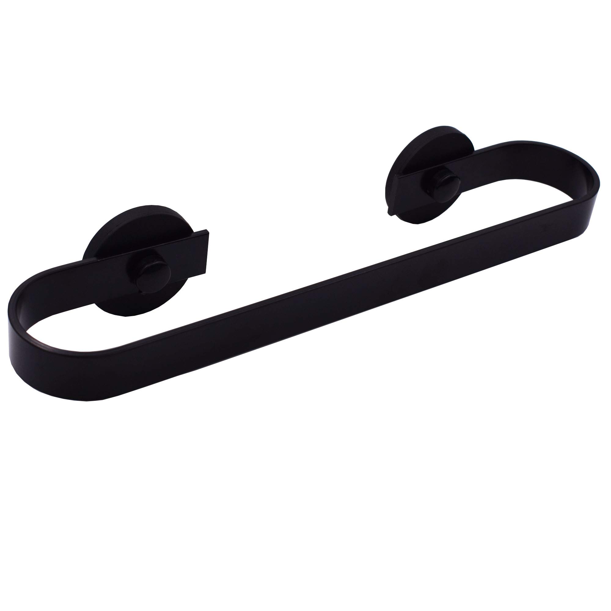 YYST Black Magnetic Towel Rack Holder - 1 Lb Capacity, Suitable for Steel Surfaces, Easy to Install