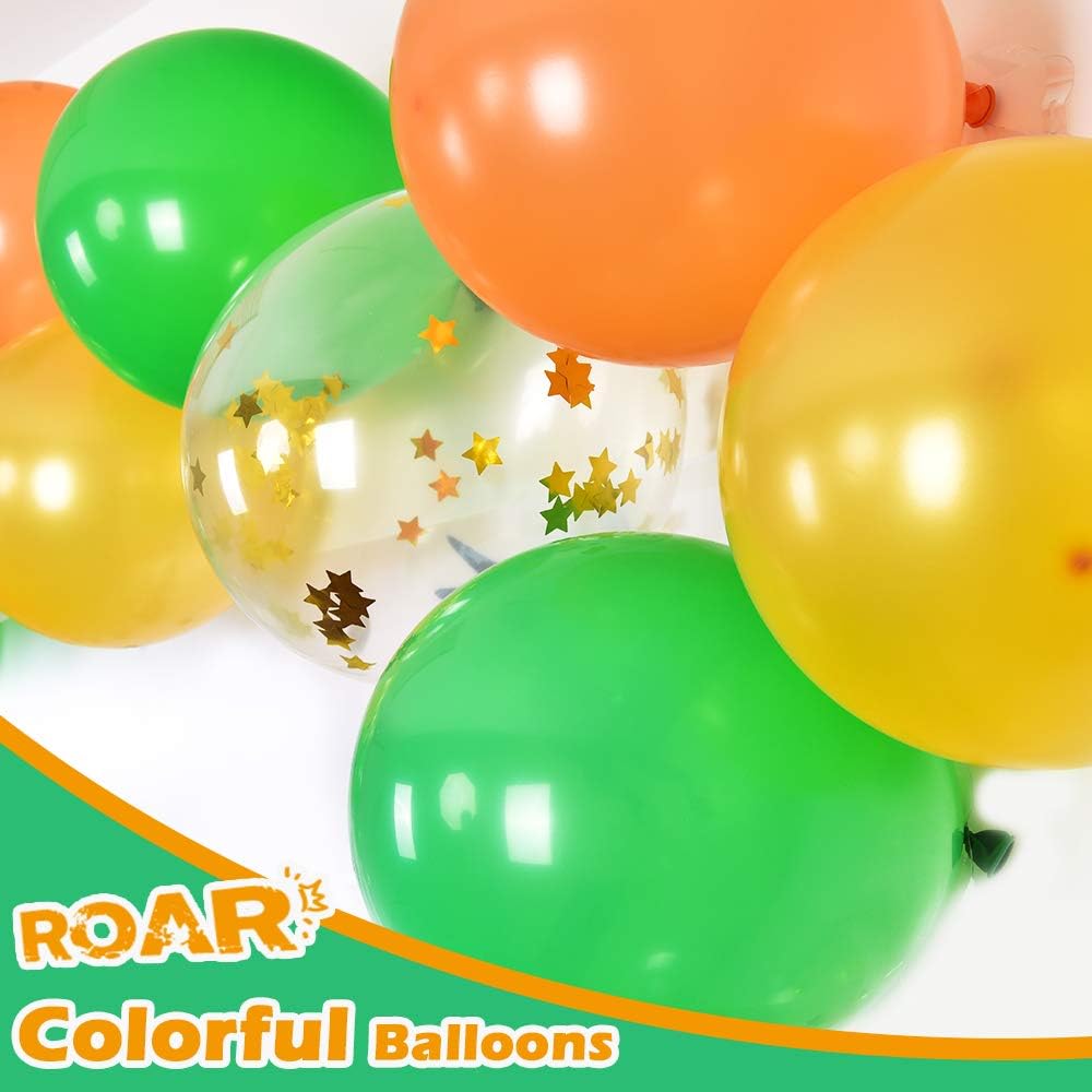 Watercolor Dinosaur Party Supplies - Dino Theme Birthday Party Decoration for Boys Birthday Banner Balloons Plates Cups Napkins Cutlery Bag Table Cover Tableware Utensils Serves 16 Guests 153 PCS: Toys & Games