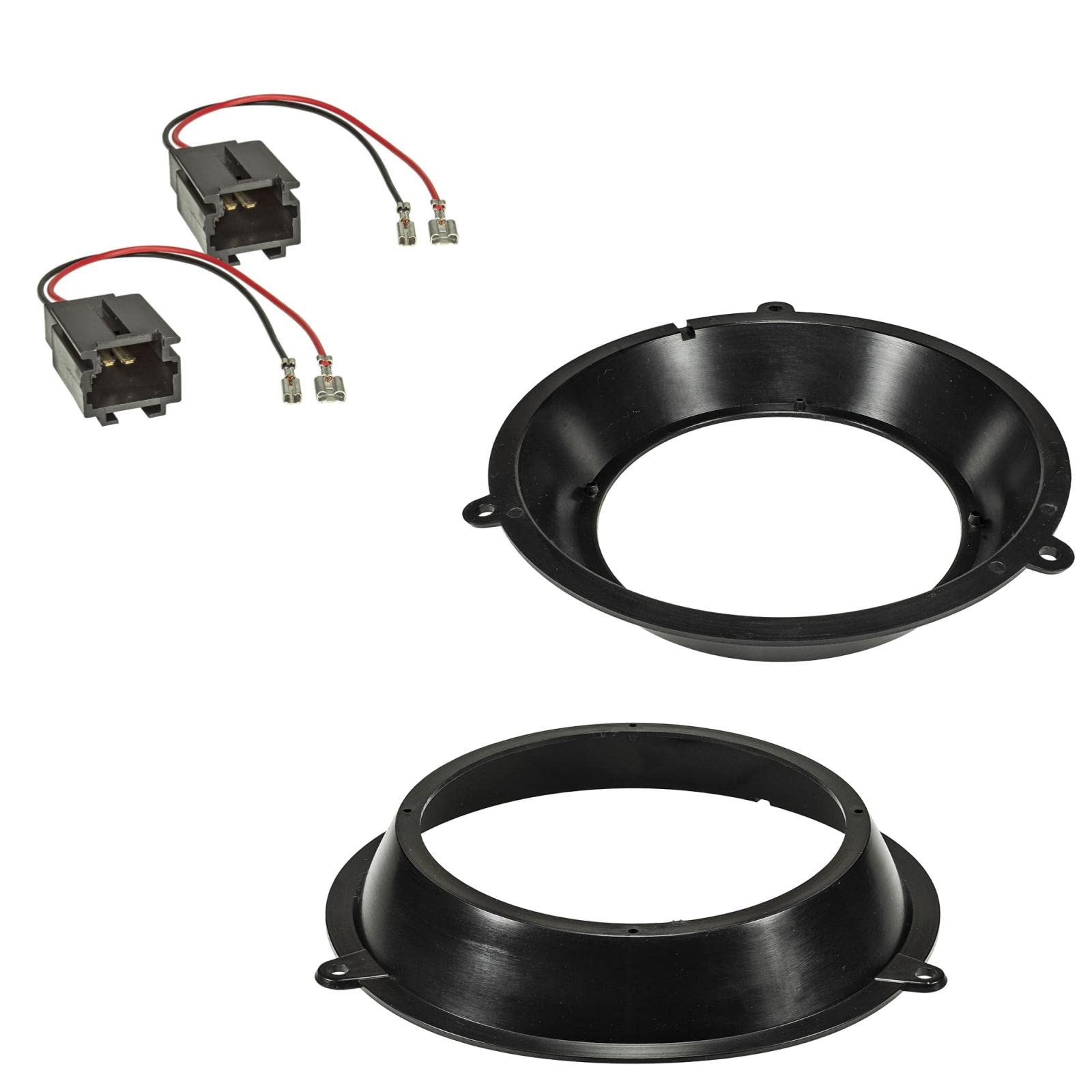 Sound Way - Car speakers rings adapters compatible with FIAT Panda 2002-2012 front doors