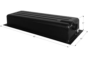 ICON Holding Tank Right End Drain HT162ED, w/ 3 in Spigot & 4 Level Sensors