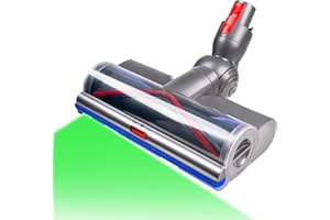 OTTWL Replacement Vacuum Head Compatible with Dyson V7, V8, Cyclone V10, V11, V15 Cordless Vacuum Cleaners, Adjustable Suction Replacement Head with LED Green Light for Carpets, Rugs, Hardwood Floor