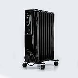 Status 9-Fin Oil Filled Radiator 2000W Electric Heater Thermostat Black Portable