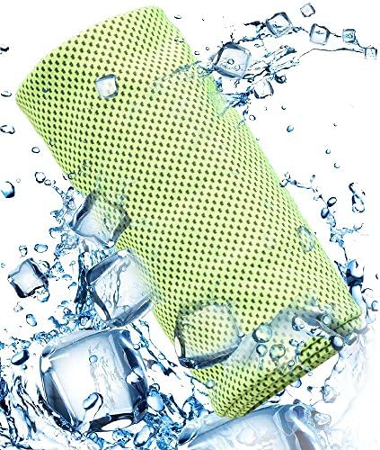 Yezala Cooling Towel | Instant Chilling Cold Towels Instant Relief Neck Wrap Scarf for Sports Outdoors(green)