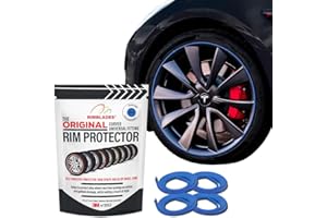 Rimblades Original Blue Alloy Wheel Protectors - DIY | 9 Colors Available | Universal Fit For All Wheels | Durable Rim Guards | Car Wheel Scratch Protection | Rim Protection