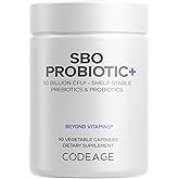 Codeage SBO Probiotics, 50 Billion CFUs Per Serving, Multi Strain Soil Based Organisms Blend and Organic Fermented Botanical Blend, Shelf-Stable, 90 Capsules