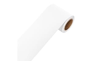 YENHOME 3"X590" Solid White Wallpaper Border Peel and Stick Wall Border Trim White Bulletin Board Border Mirror Border Peel and Stick White Wallpaper Border Roll Decoration Removable Wallpaper Borders