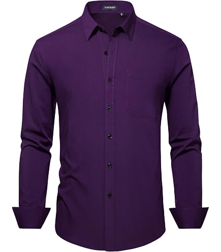 Biagio Men's 100% Cotton Solid HOT Pink Fuchsia Color Dress Shirt sz 14.5 32/33 : Clothing, Shoes & Jewelry