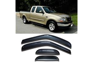DARODCAR Side Window Visors Window Shade Rain Guards Vent Deflectors Fit Ford F150 1997-2003, F250 Light Duty Super Cab 1997-1999, 4PCS 94808