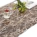Yija Dark Brown Granite Look Marble Gloss Film Vinyl Counter Top Peel and Stick Wall Decal Self Adhesive 12''x98''